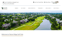 Tablet Screenshot of falconridgegolf.com